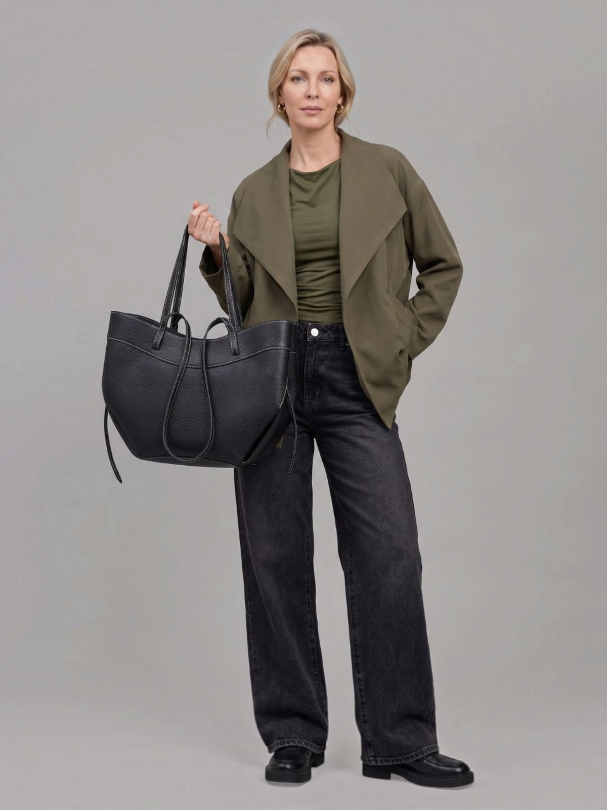 Origami Tote - Black