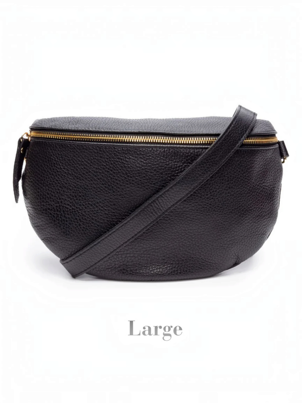 Sling Bag Black Combo-Bag, Cardholder & Gold Chevron strap