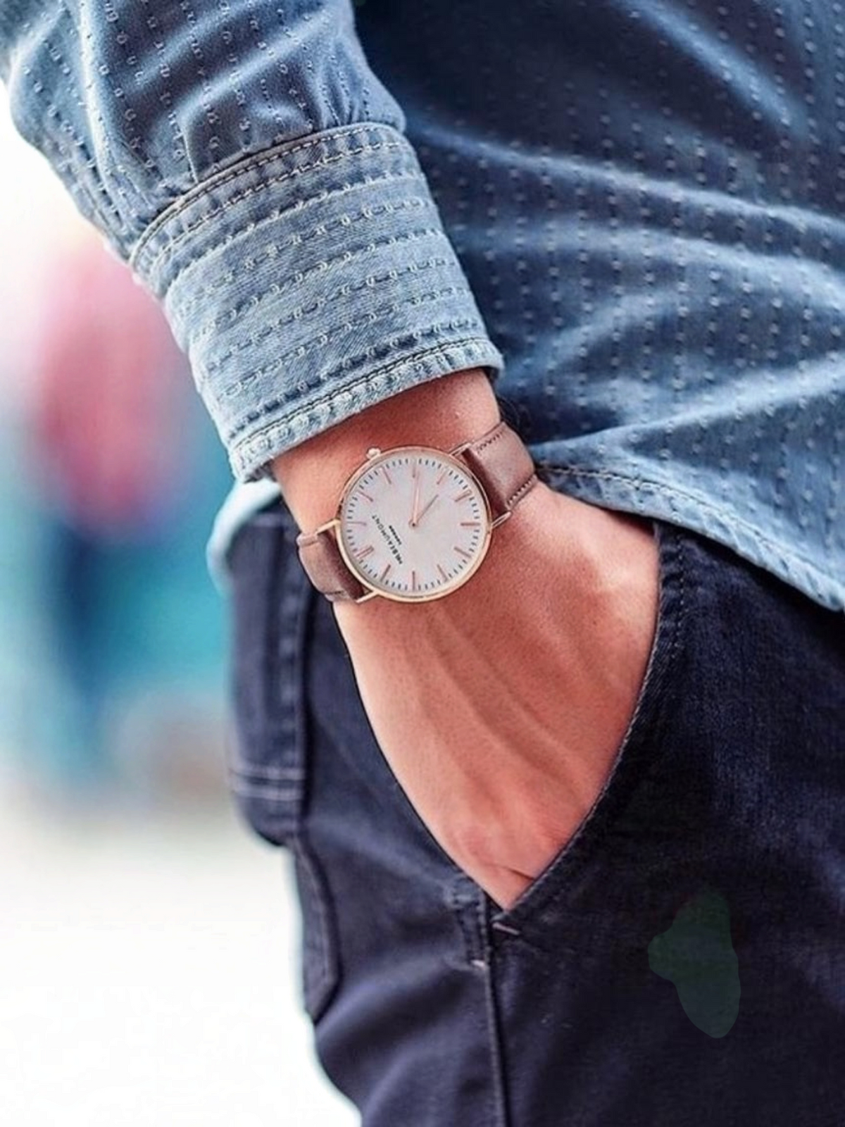 Mr Beaumont Leather Brown/Rosegold case