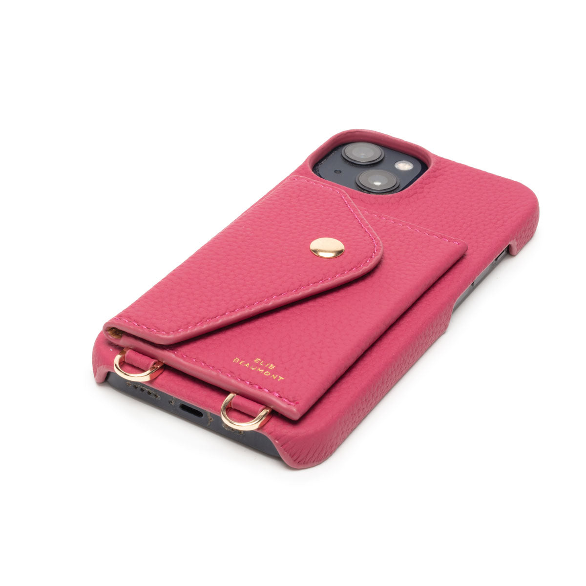 Side Image of an Azalea Hard Leather iPhone case for Women by Elie Beaumont