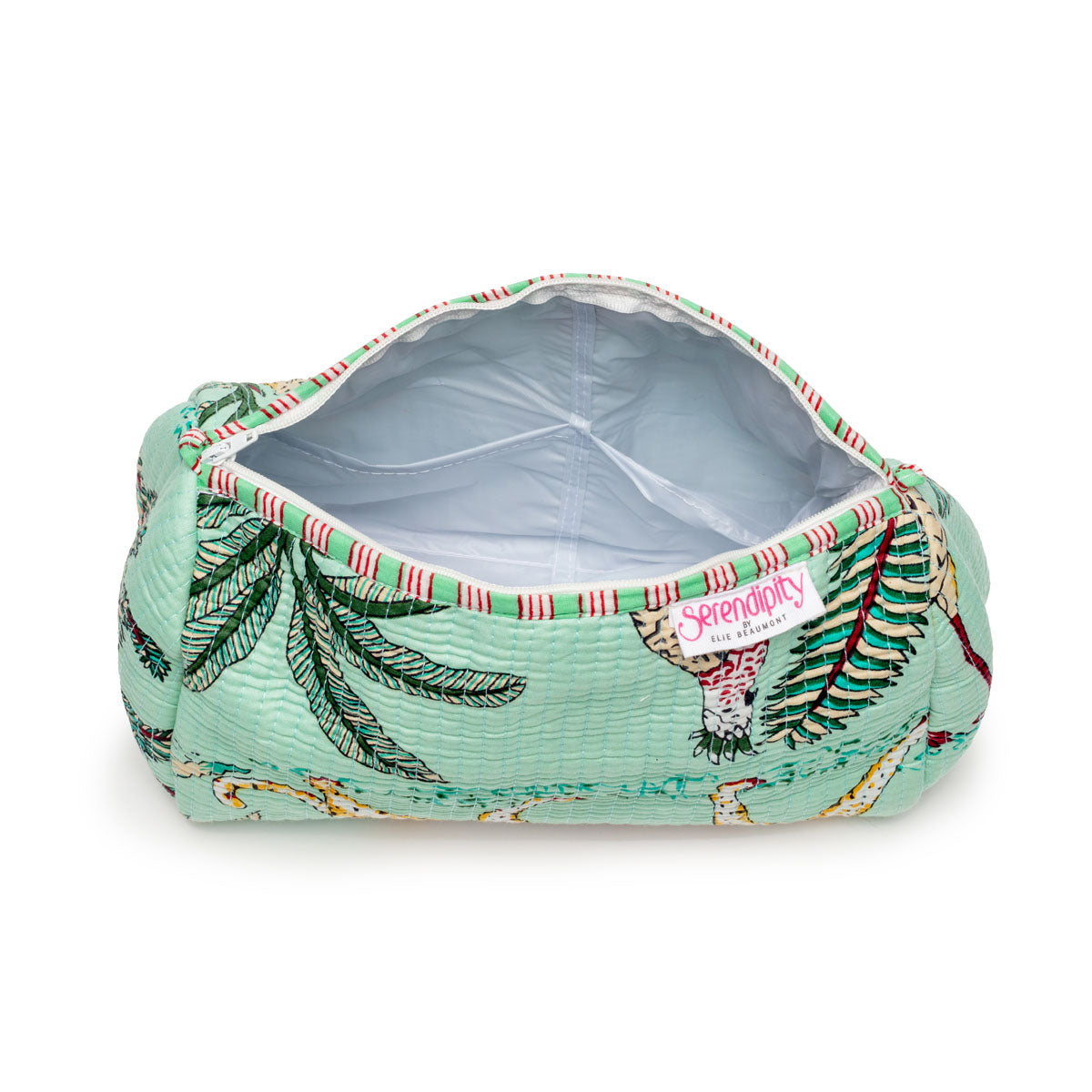 Interior Image of a Tiger Cosmetic Case for women by Serendipity from Elie Beaumont