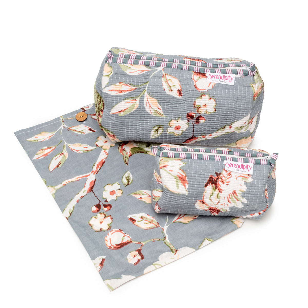 Image of a Meadow Cosmetic Case 2 piece set for women by Serendipity from Elie Beaumont