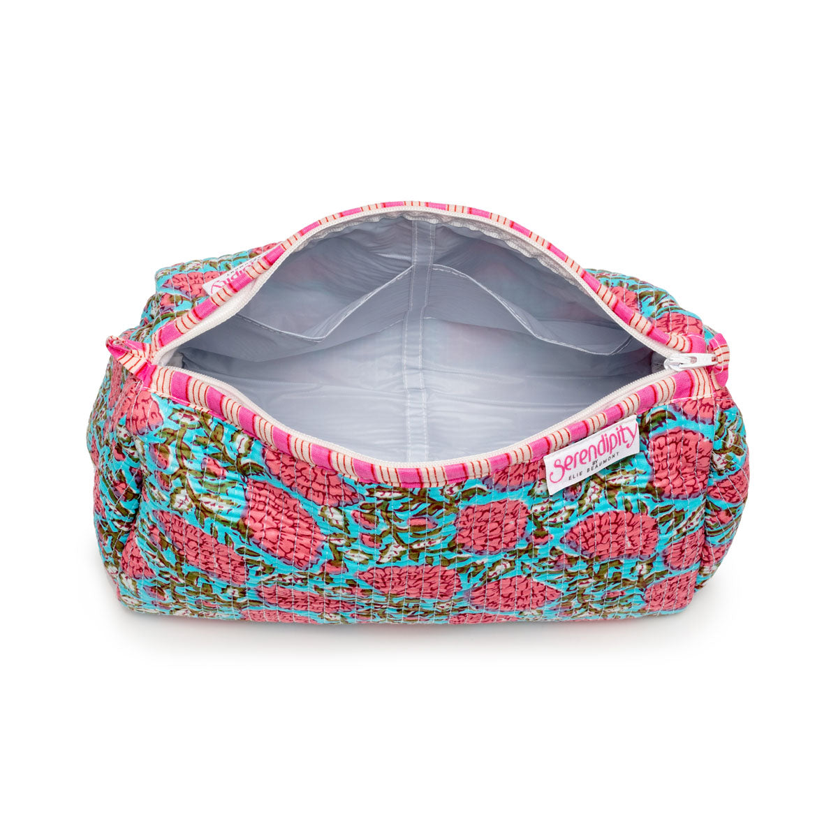 Interior Image of a Peony Cosmetic Case for women by Serendipity from Elie Beaumont