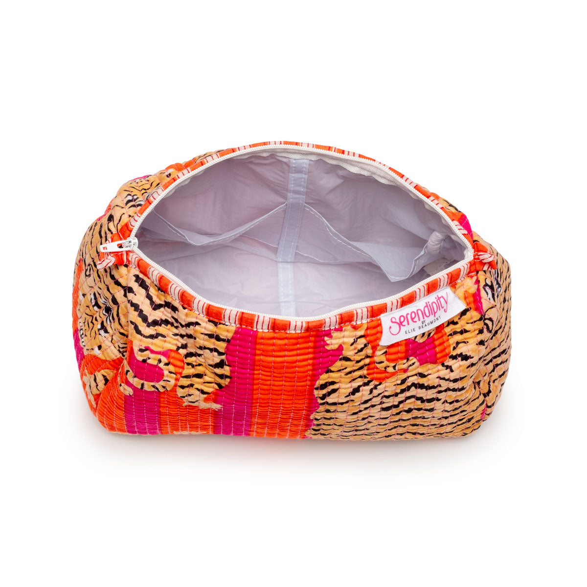 Interior Image of a Tiger Cosmetic Case for women by Serendipity from Elie Beaumont