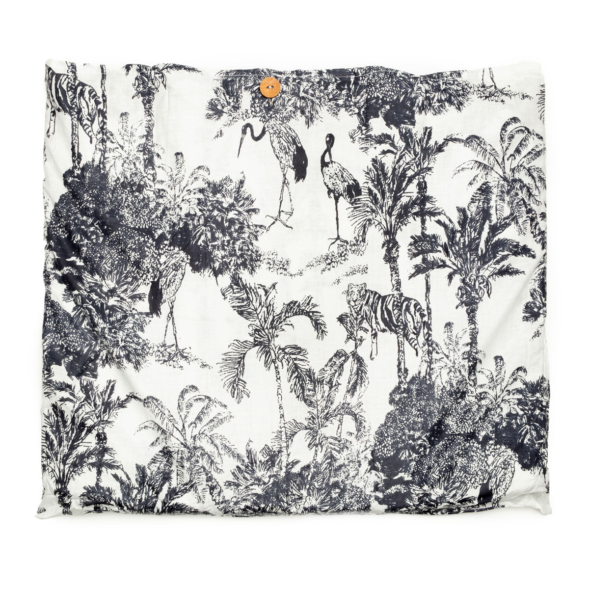 Image of outer sleeve packaging for a Crane print cotton tote bag for women by Serendipity from Elie Beaumont