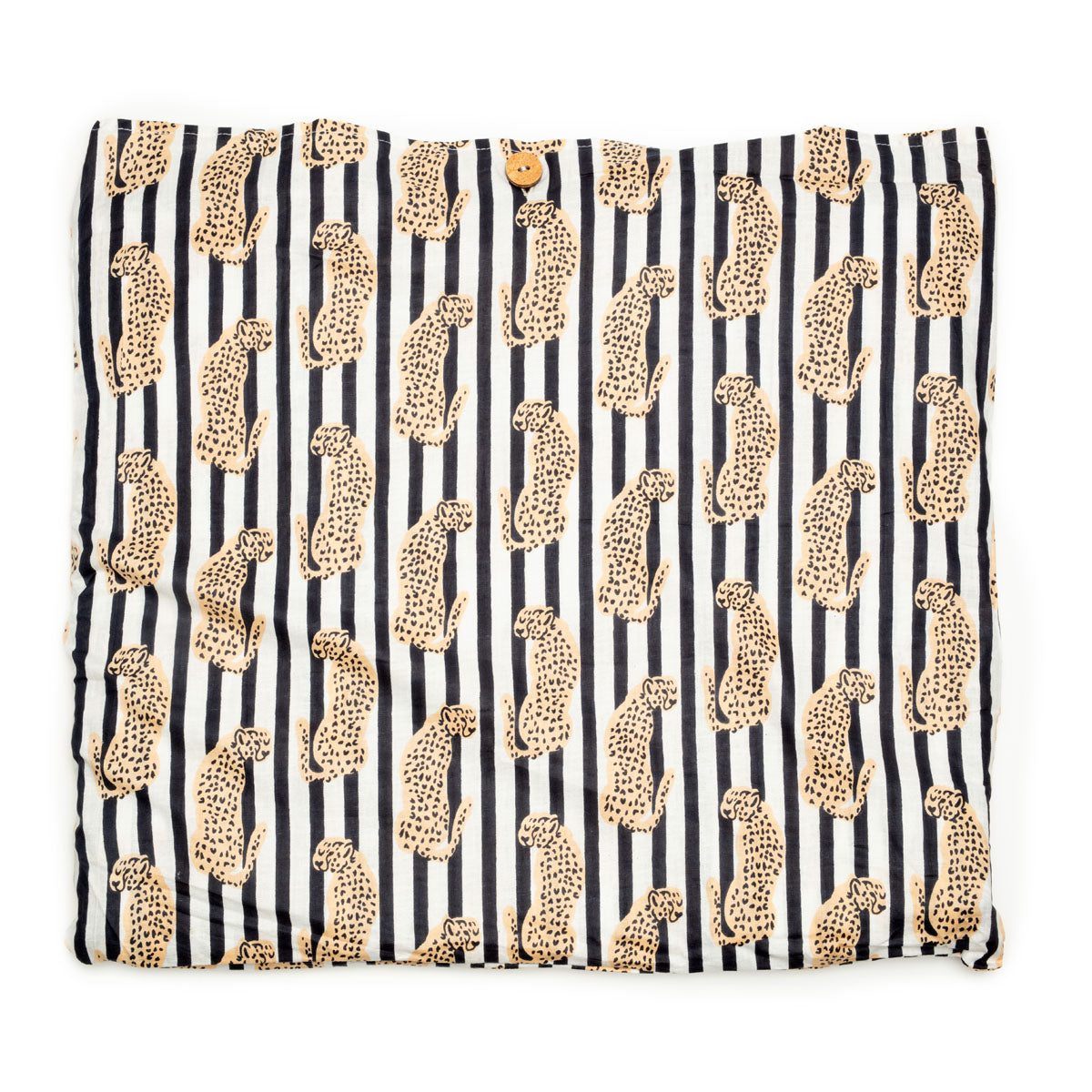 Image of packaging for a Leopard print cotton tote bag for women by Serendipity from Elie Beaumont