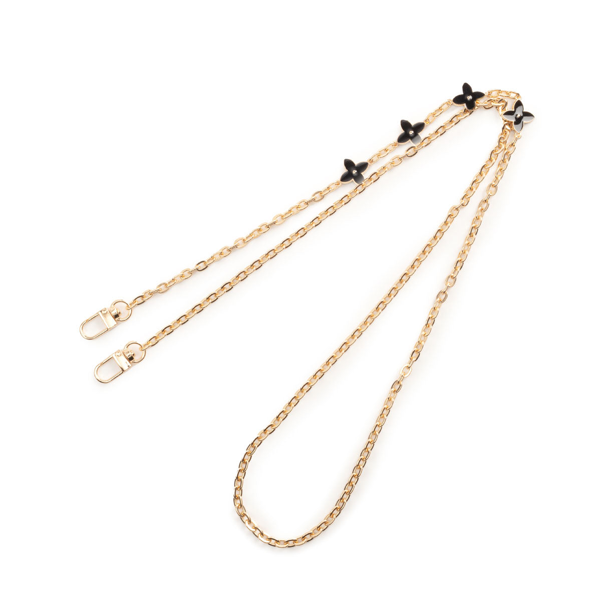 Image of the flat laid Daisy Chain Lanyard Strap for Women by Elie Beaumont