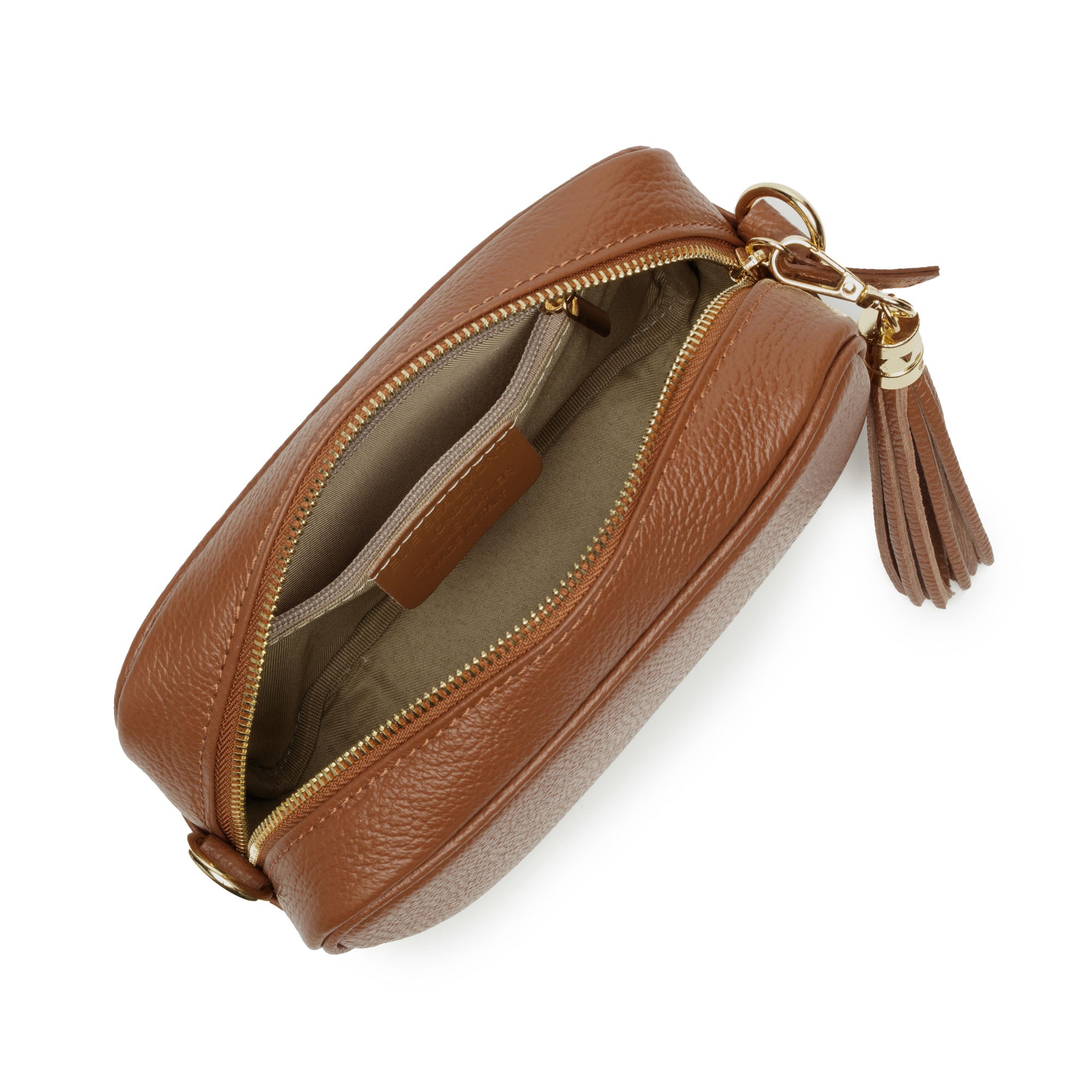 Crossbody Tassel Dark Tan