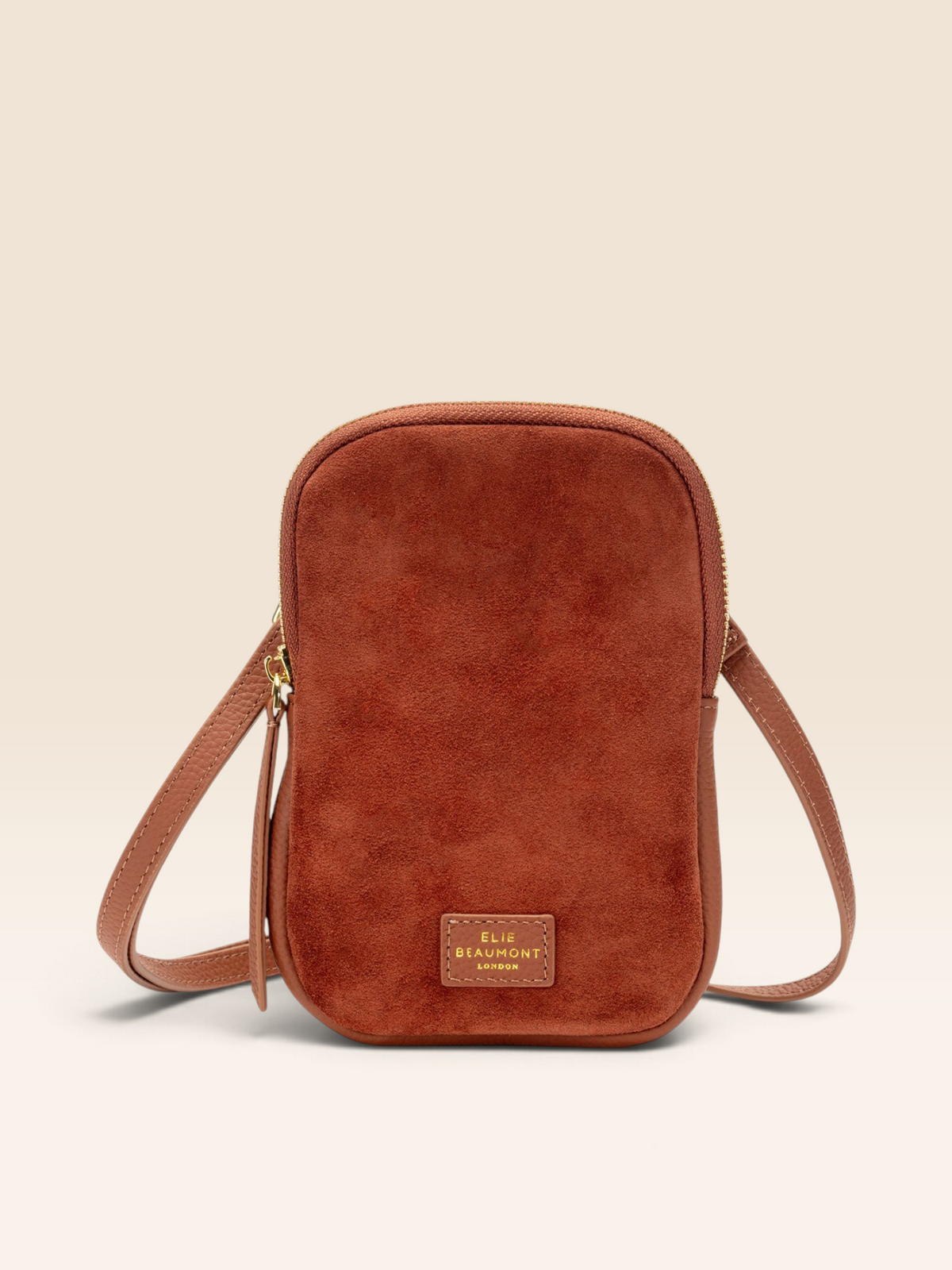 Phone Bag - Tan Suede