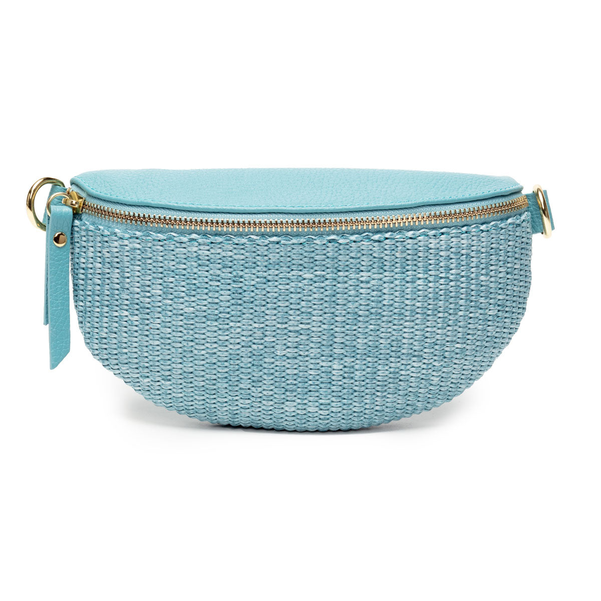 Raffia Sling Bag Aqua