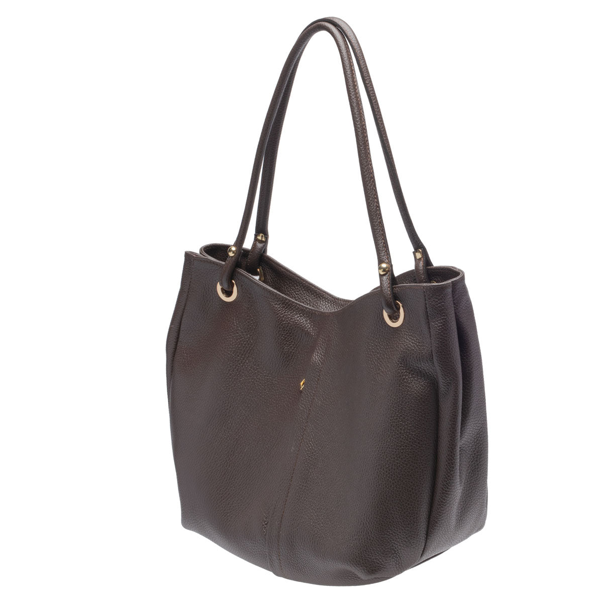 Curved Soft Tote - Chocolate