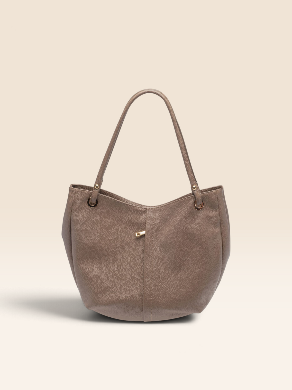 Curved Soft Tote - Mink
