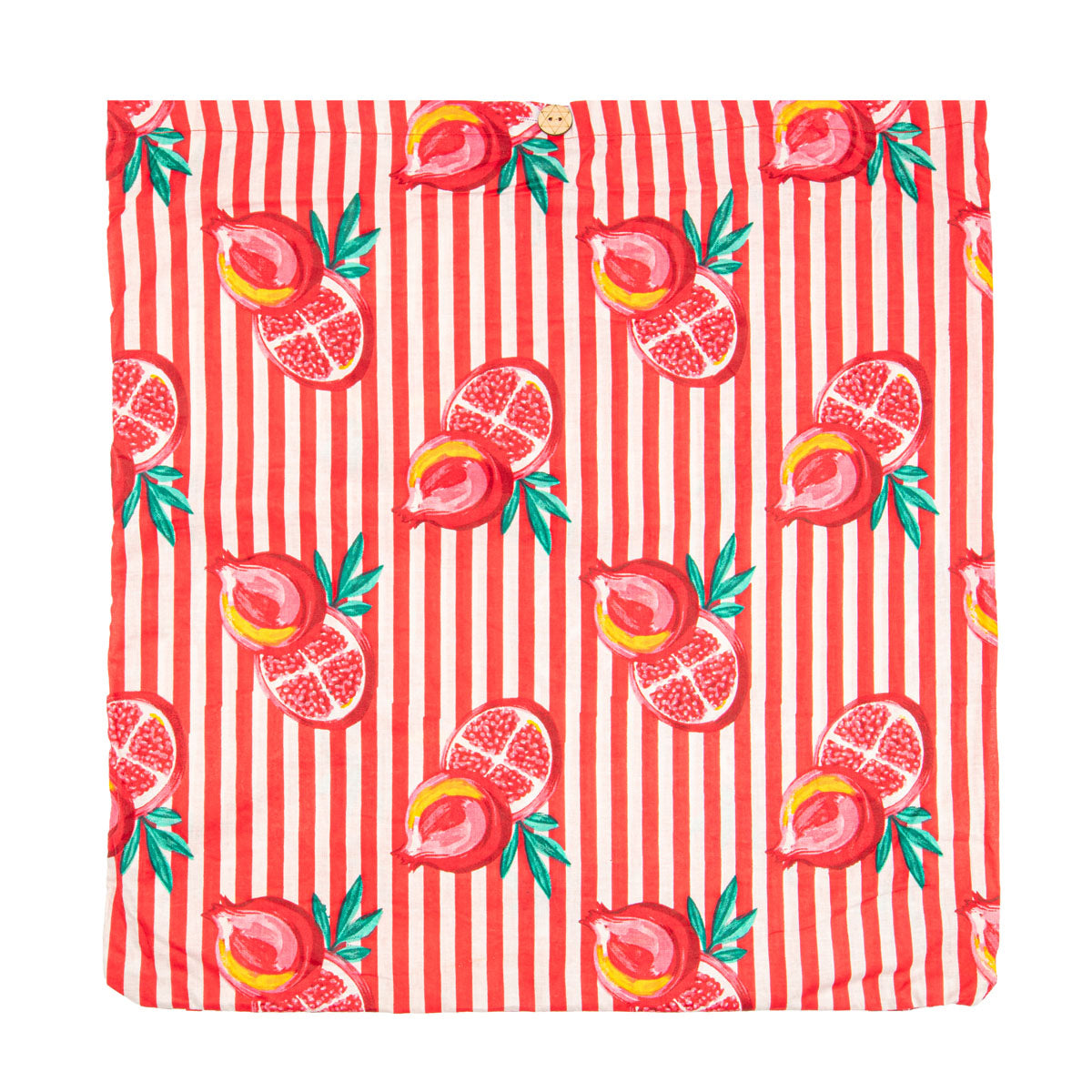 Serendipity Cotton Quilted Tote - Pink Pomegranate