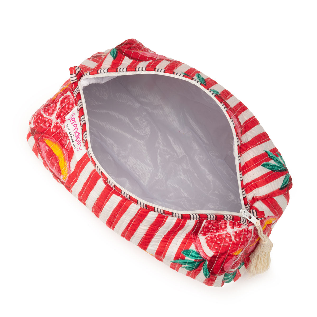 Serendipity Cotton Cosmetic Bag Set - Pink Pomegranate