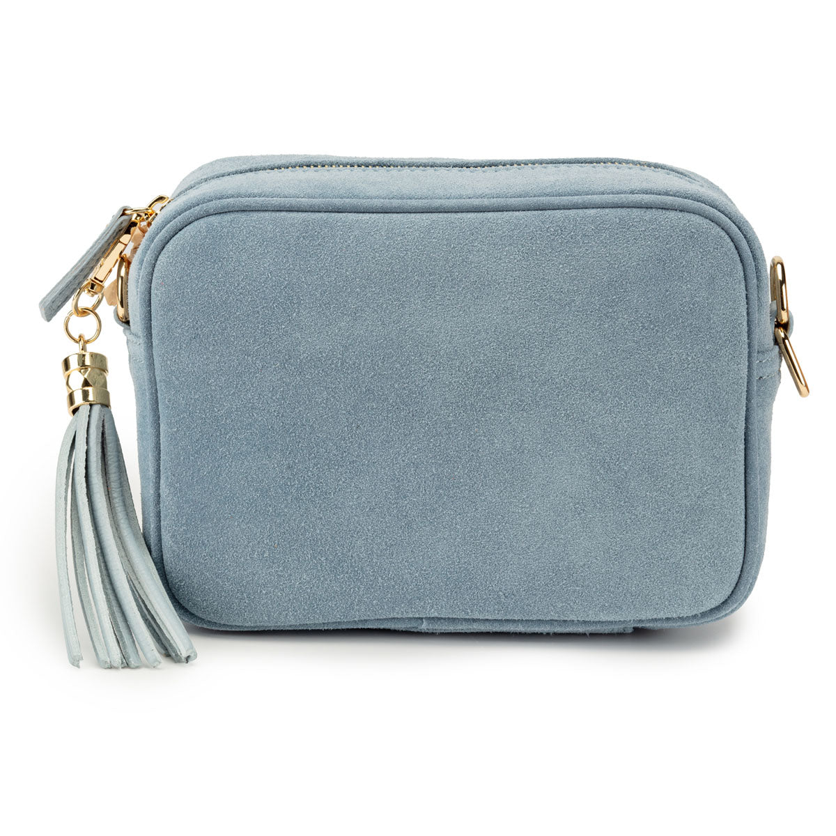 Crossbody Tassel Suede - Powder Blue