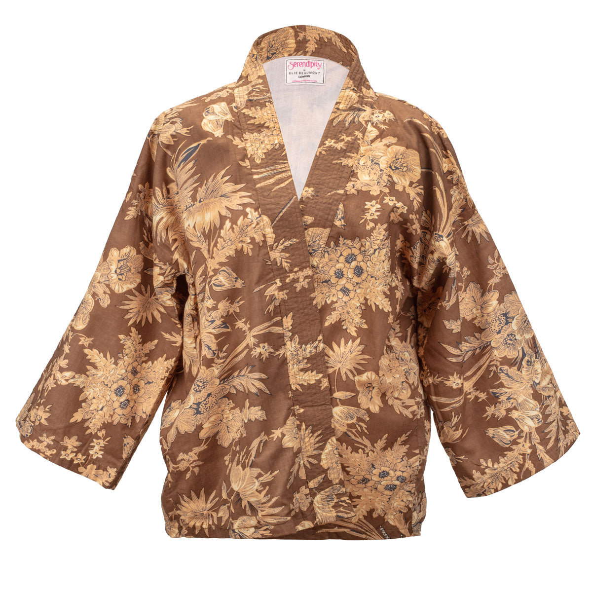 Serendipity Kimono Short - Coffee Blossom
