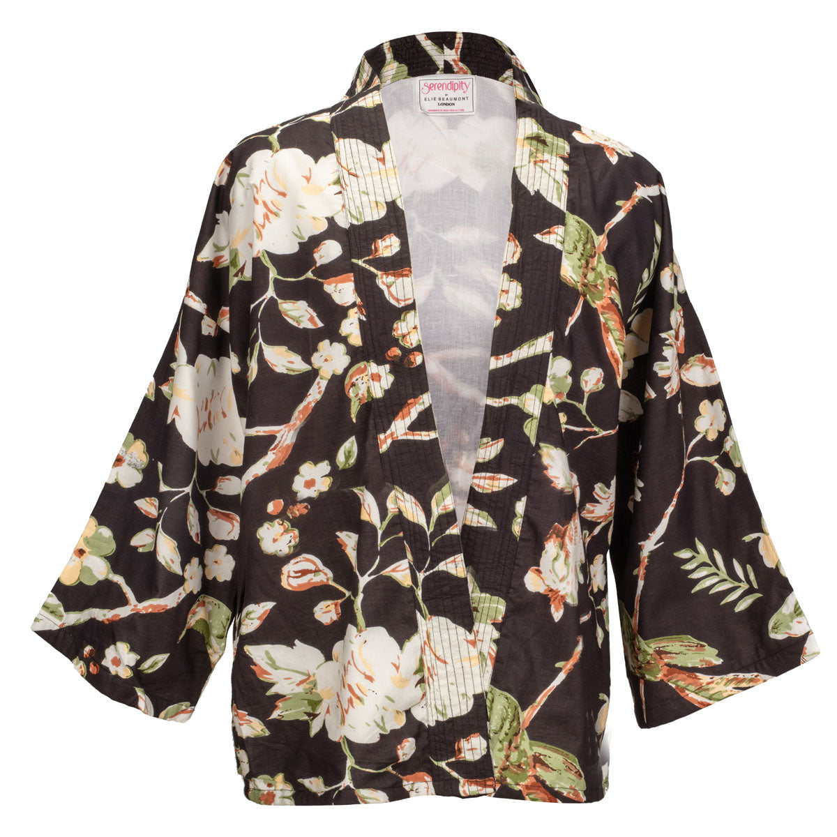 Serendipity Kimono Short - Black Meadow