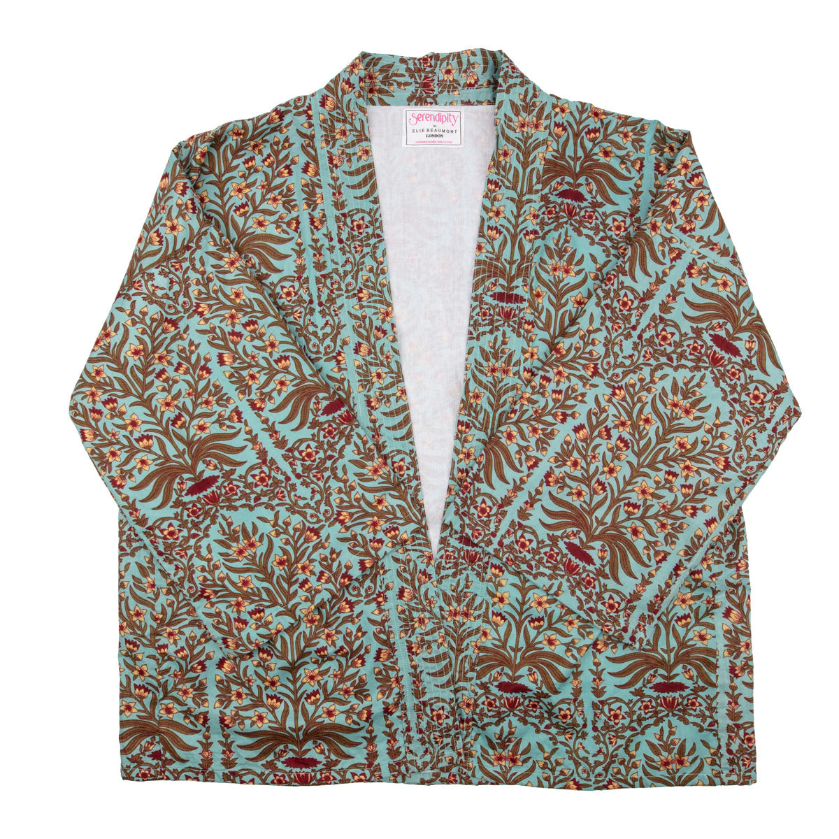 Serendipity Kimono Short - Lt Blue Baroque