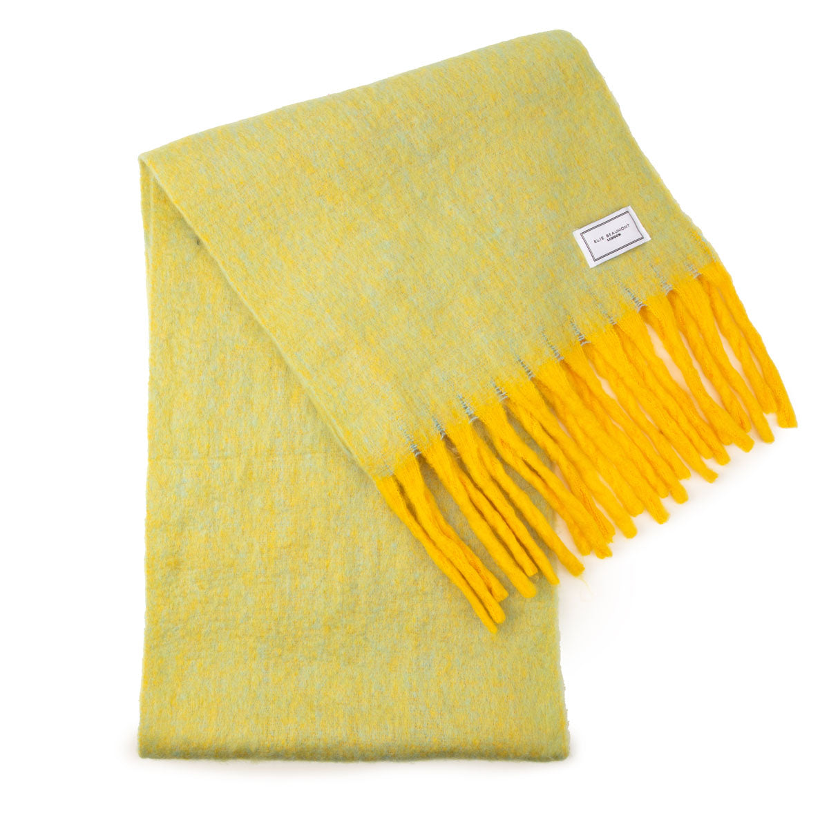 Winter Scarf - Tonal Turquoise Lime