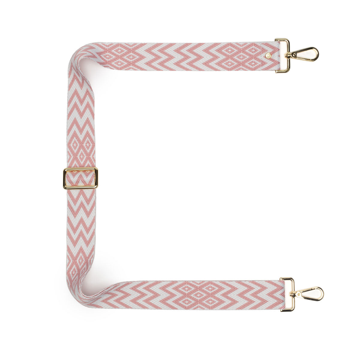 Crossbody Strap - Pink Diamond Chevron