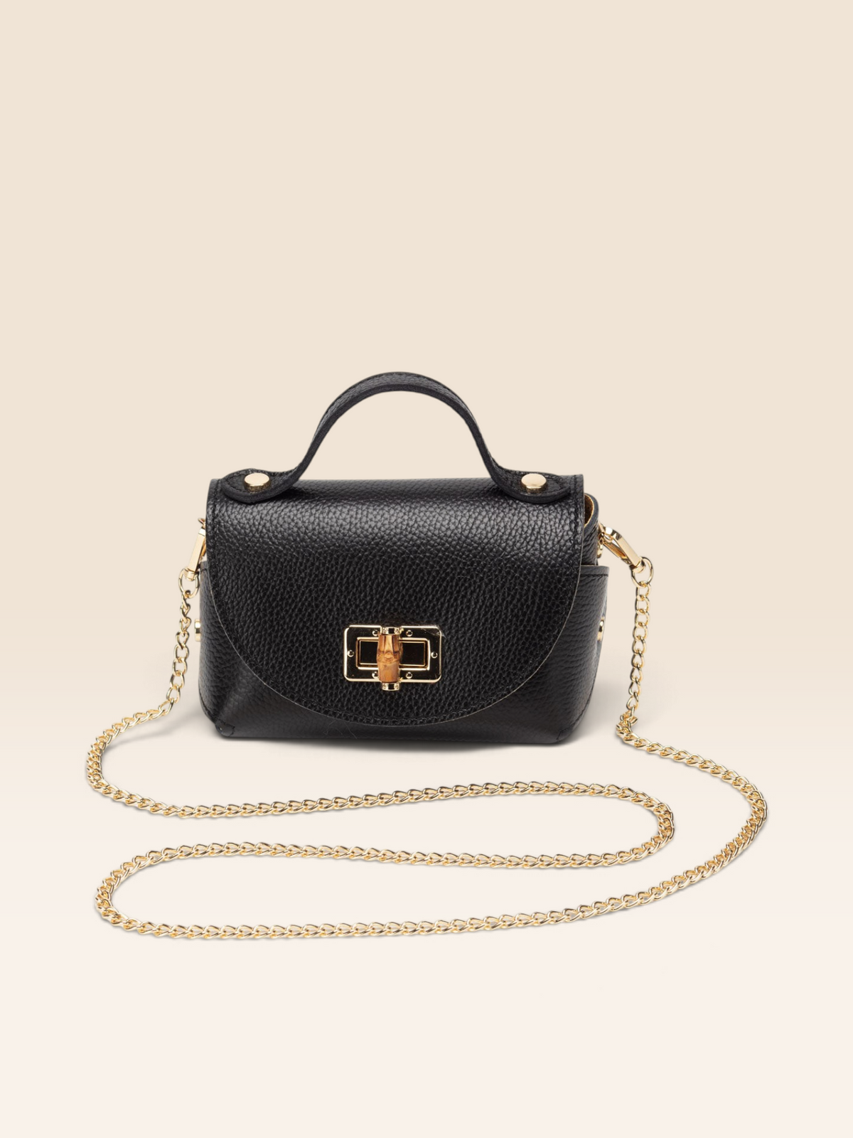 Bamboo Twist Clasp - Black