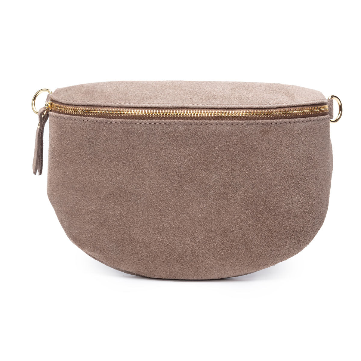 Suede Sling Bag - Taupe Large