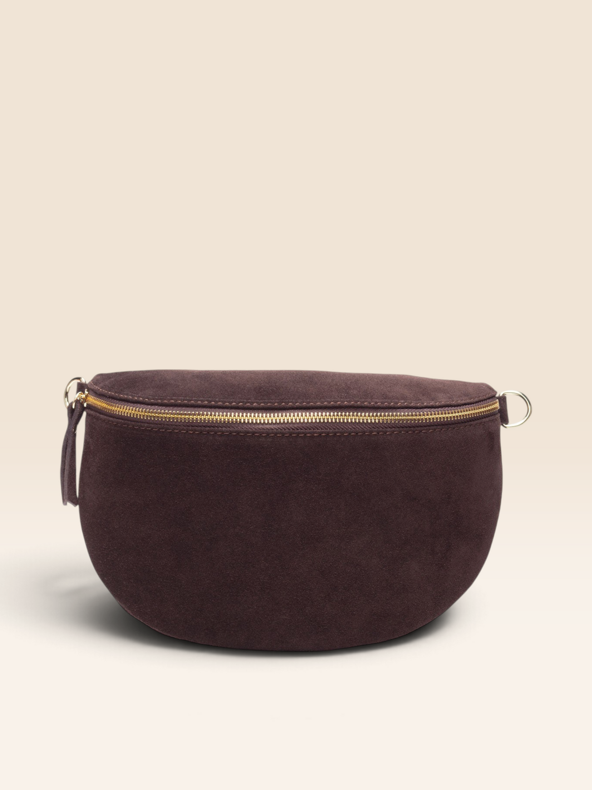 Sling Bag Suede Chocolate Combo-Bag, Gold Card holder & Glasses Case