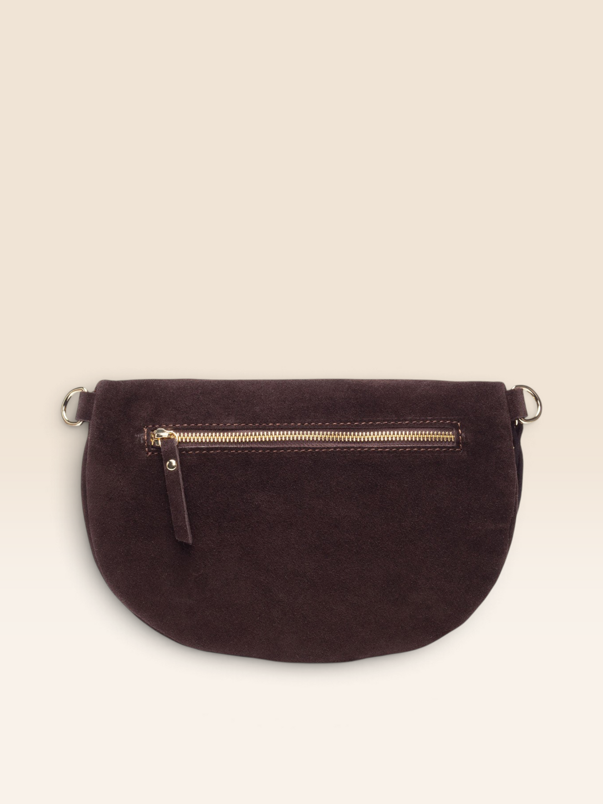 Sling Bag Suede Chocolate Combo-Bag, Gold Card holder & Glasses Case