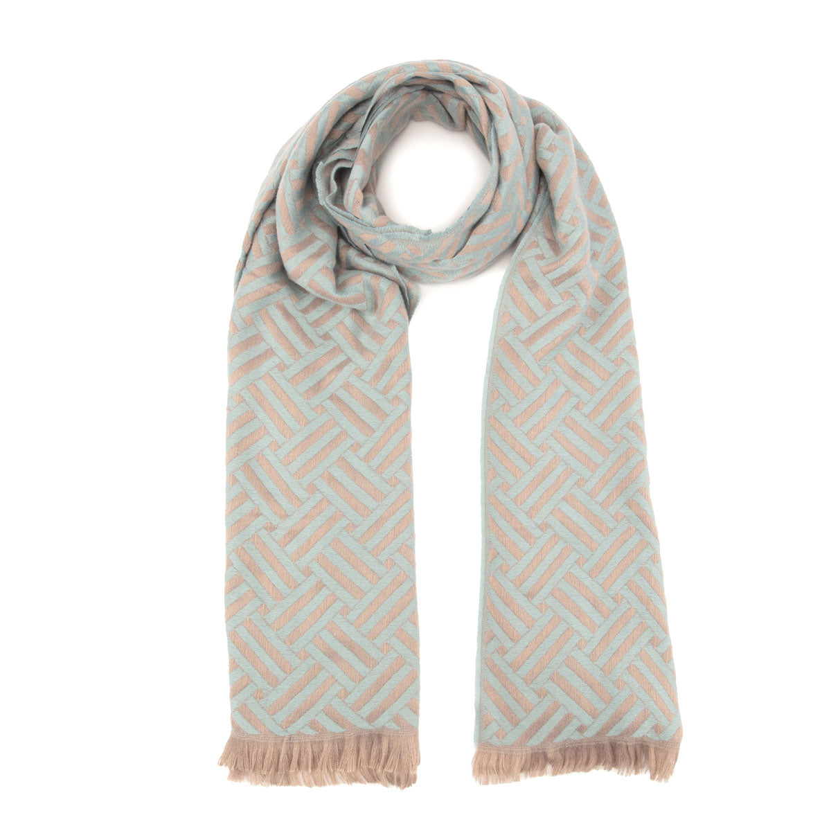 Winter Scarf Elite - Woven Duck Egg