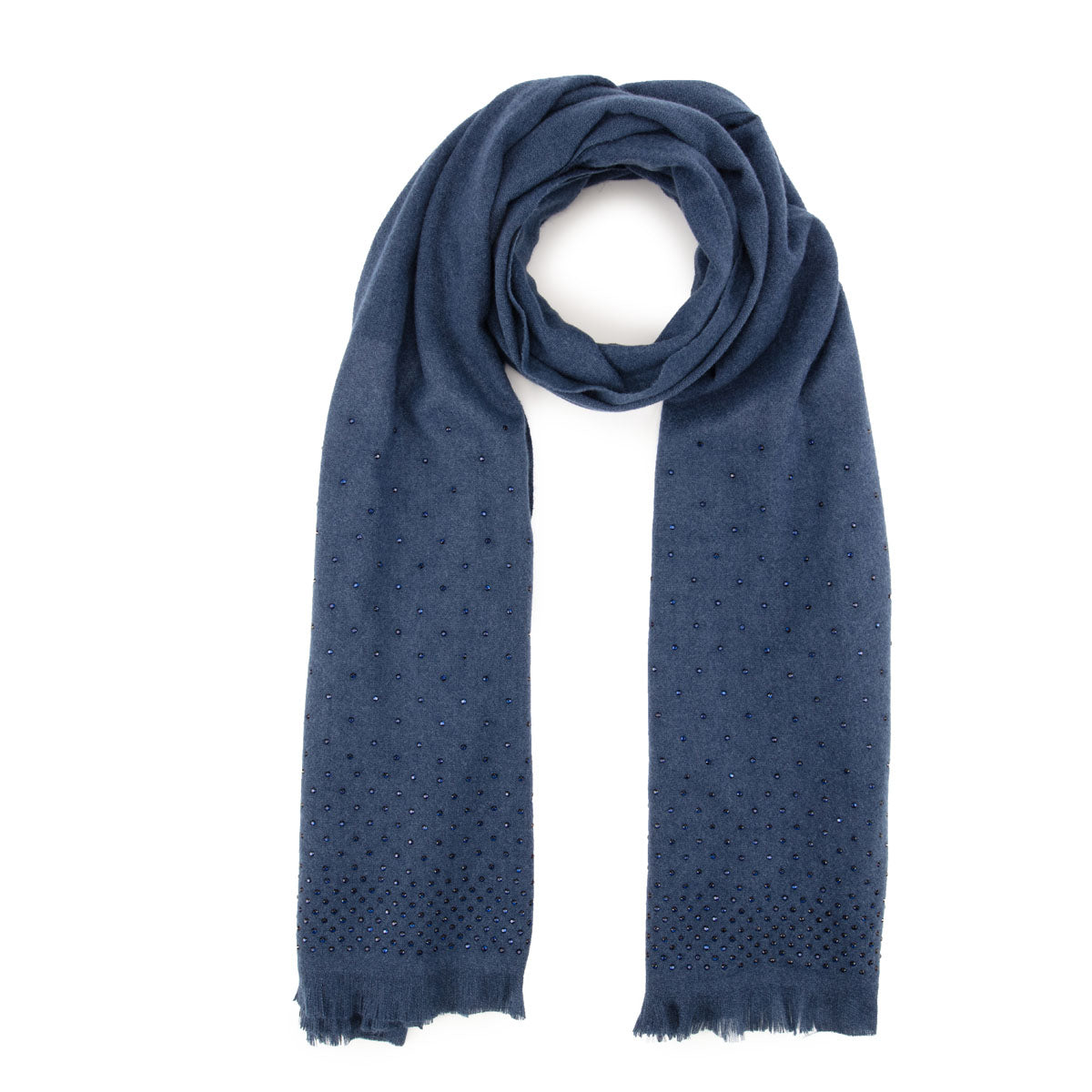 Winter Scarf Elite - Mid Blue Cascade Diamante