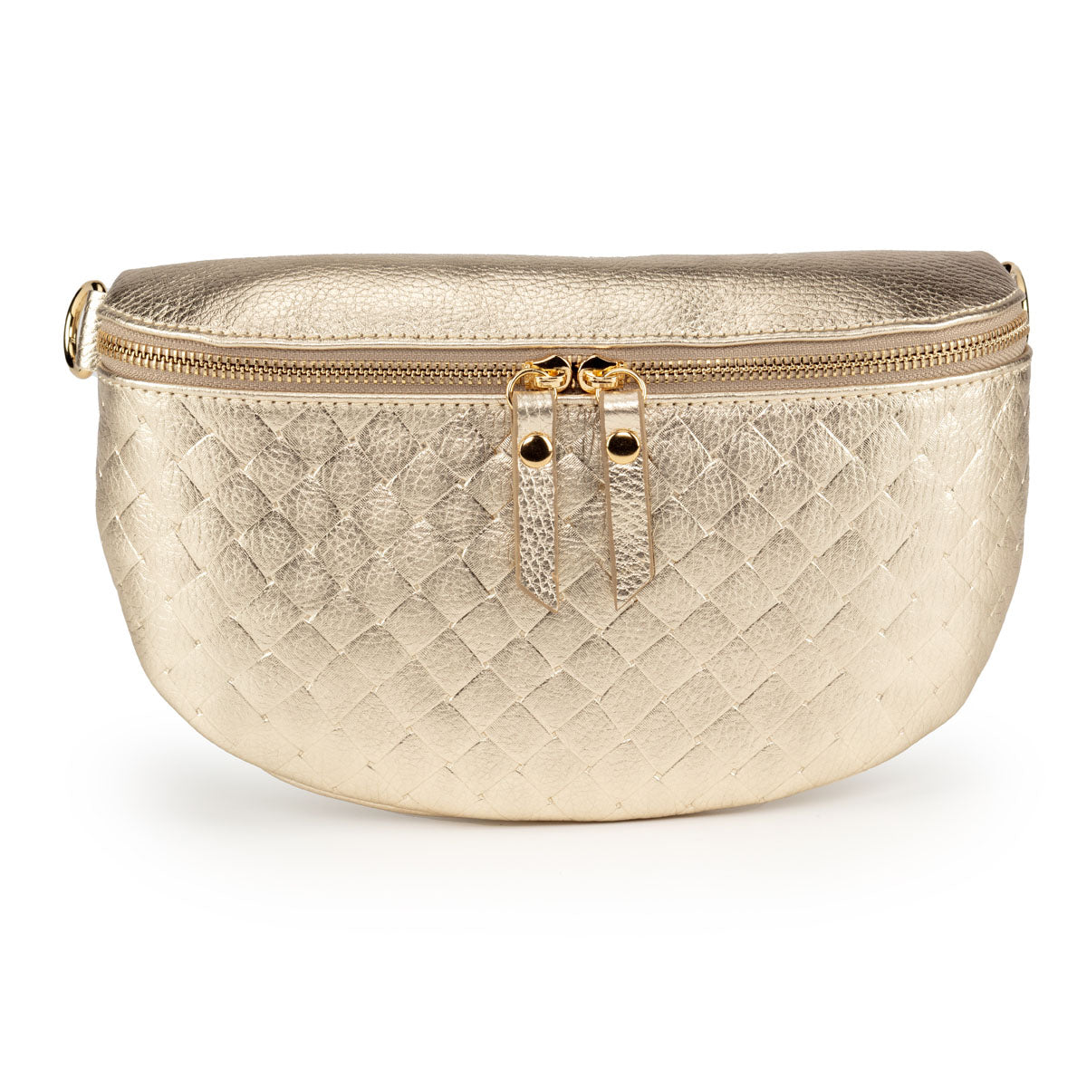 Woven Sling Bag Gold - Midi size