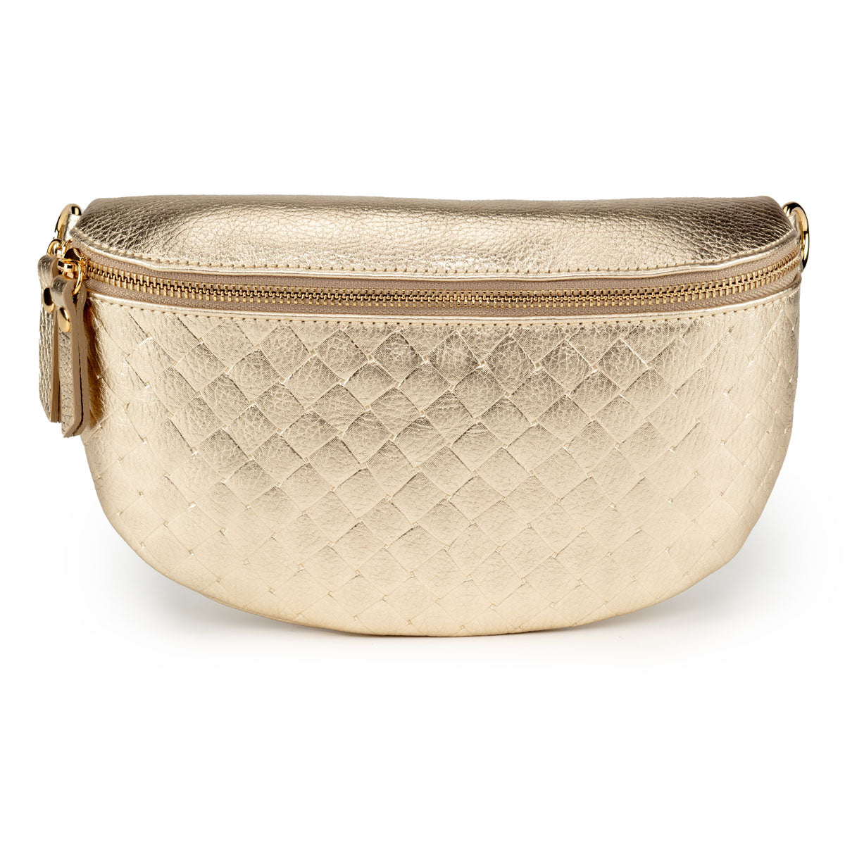 Woven Sling Bag Gold - Midi size