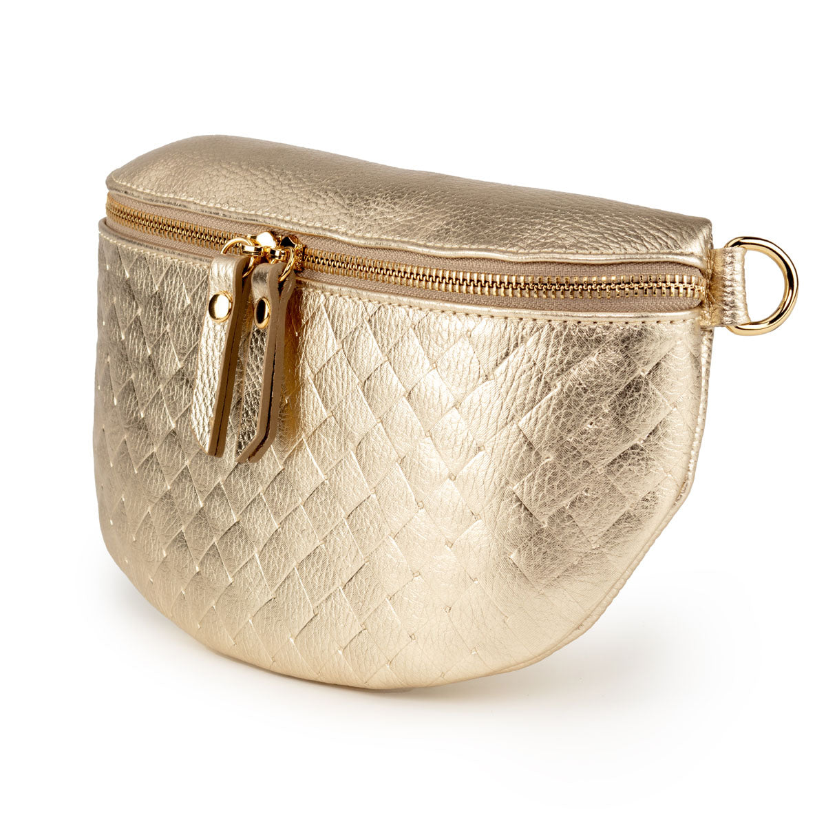 Woven Sling Bag Gold - Midi size