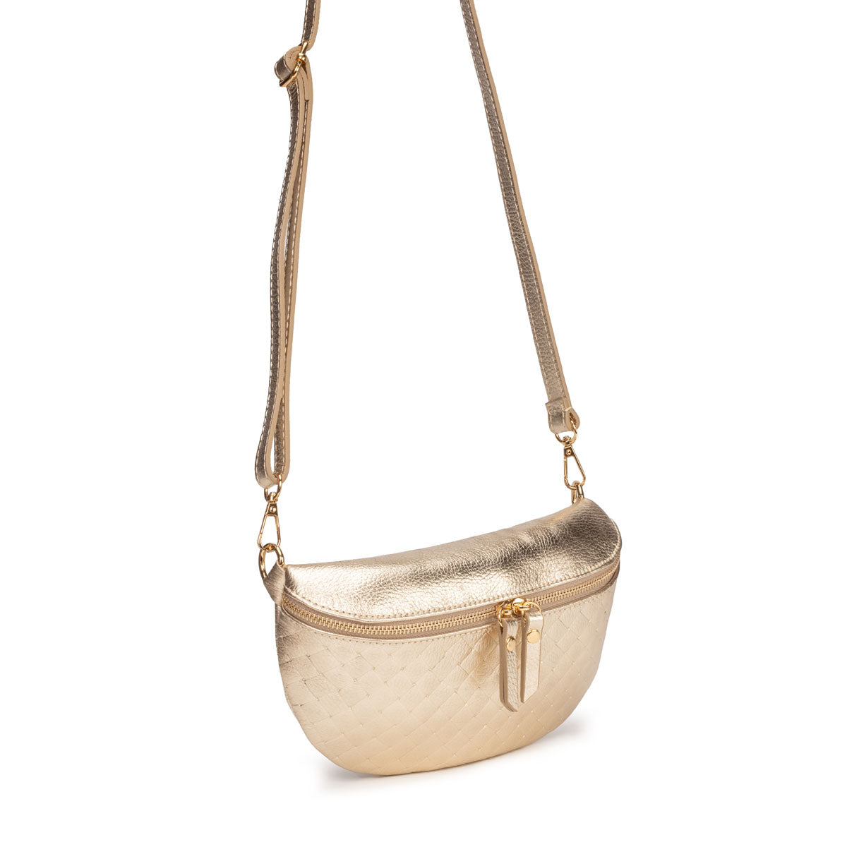 Woven Sling Bag Gold - Midi size