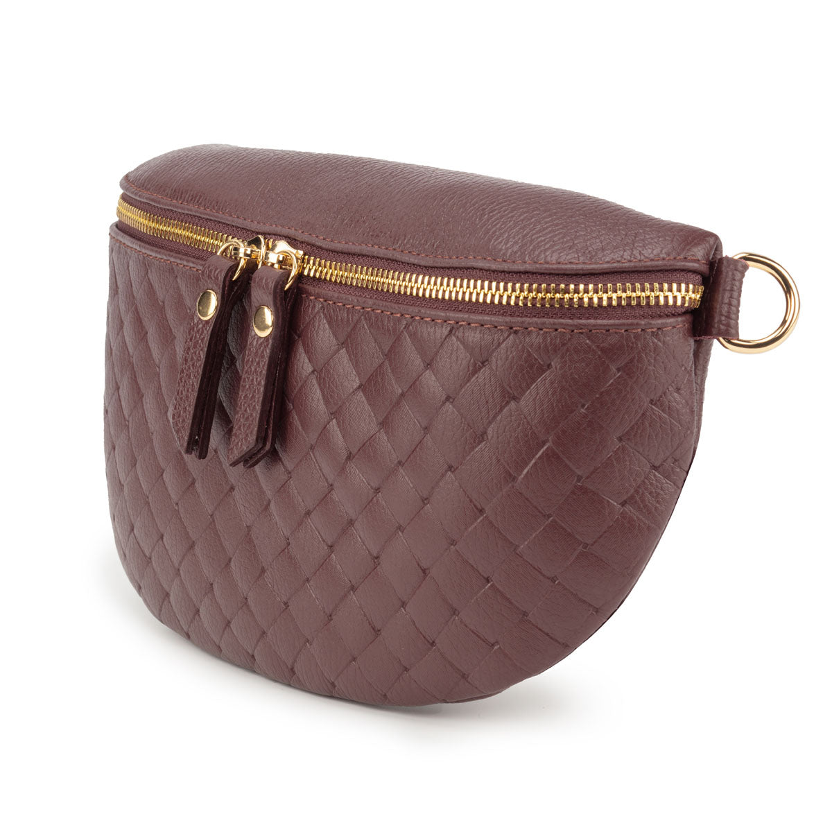 Woven Sling Bag Wine - Midi size