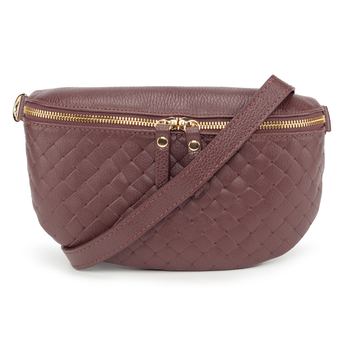 Woven Sling Bag Wine - Midi size