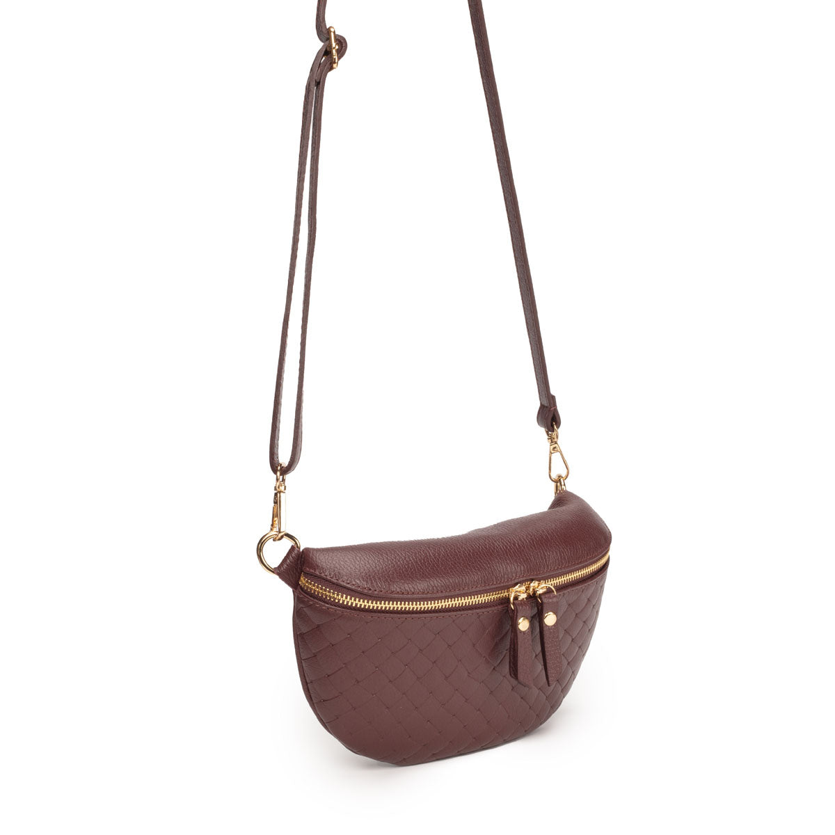 Woven Sling Bag Wine - Midi size