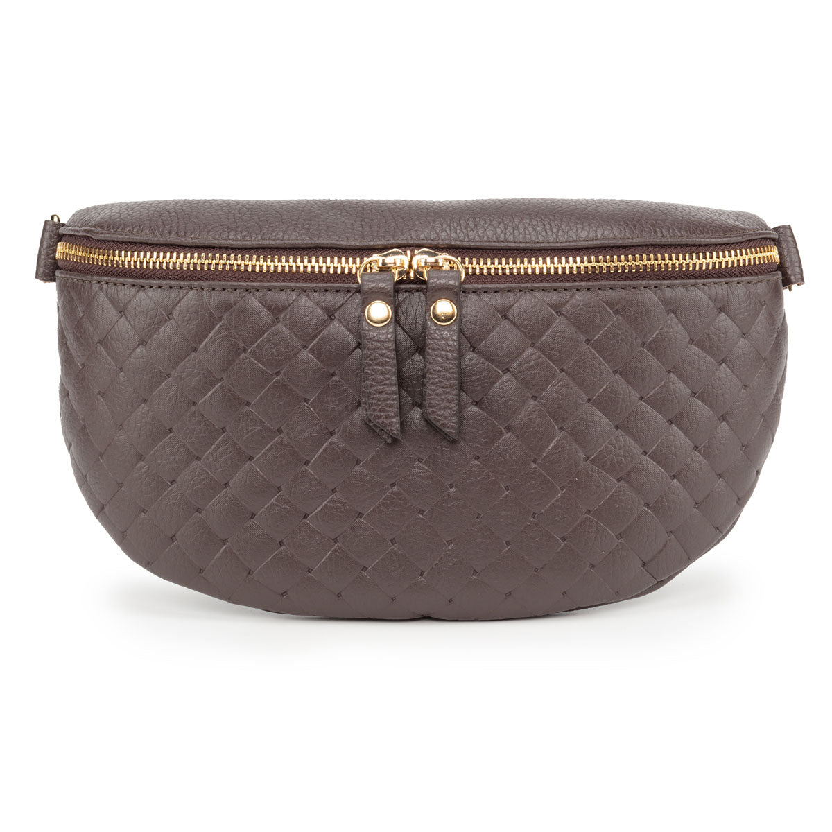 Woven Sling Bag Chocolate - Midi size
