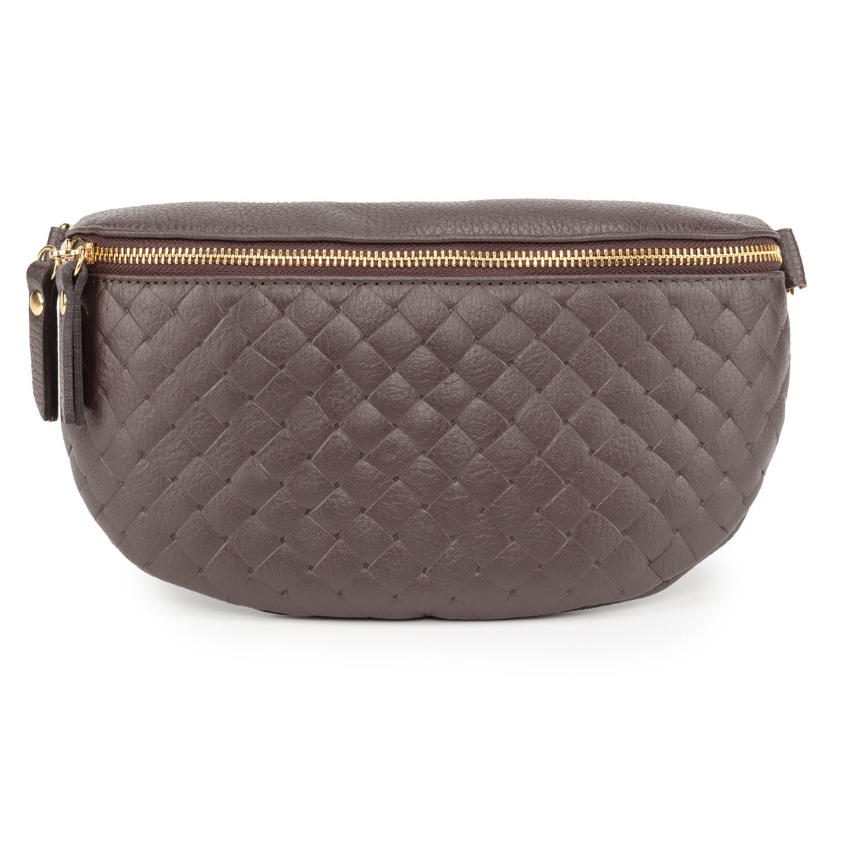 Woven Sling Bag Chocolate - Midi size