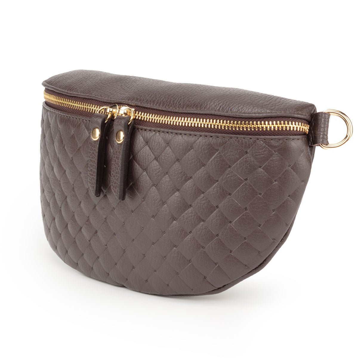 Woven Sling Bag Chocolate - Midi size