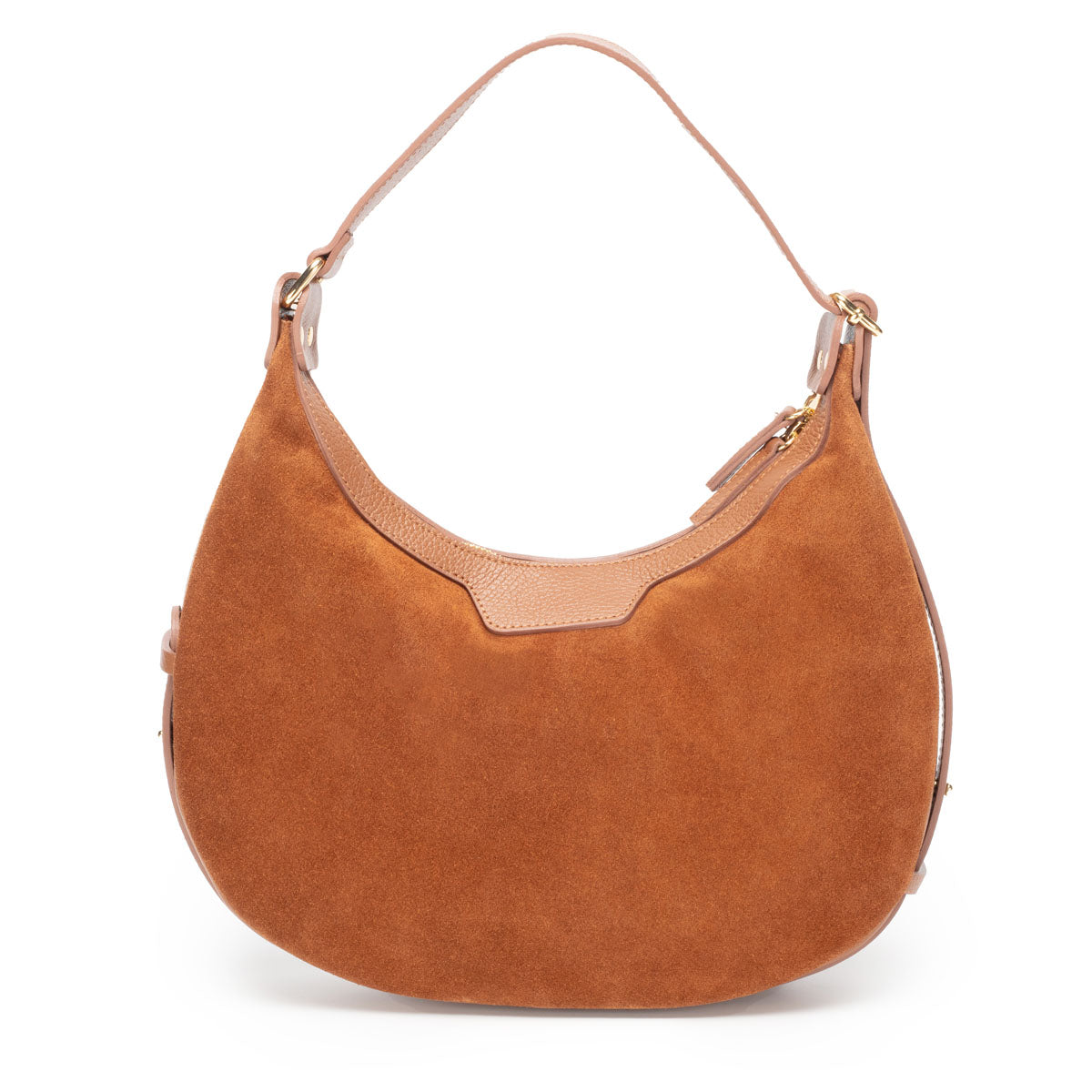 Crescent Suede Bag - Tan