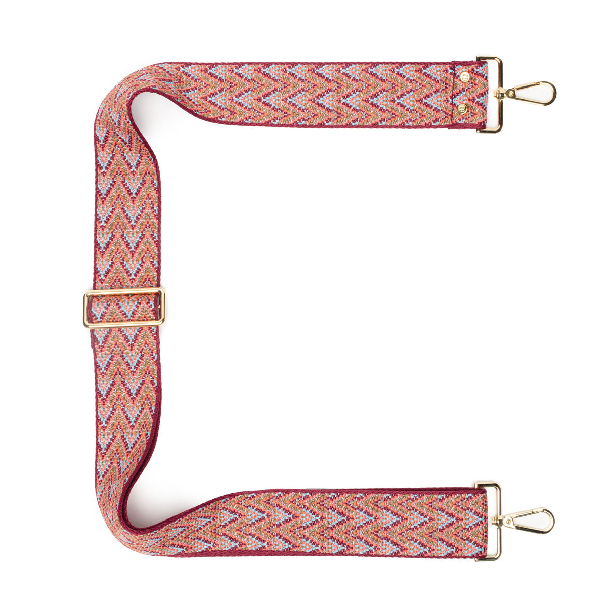 Crossbody strap - Burgundy Multi Chevron