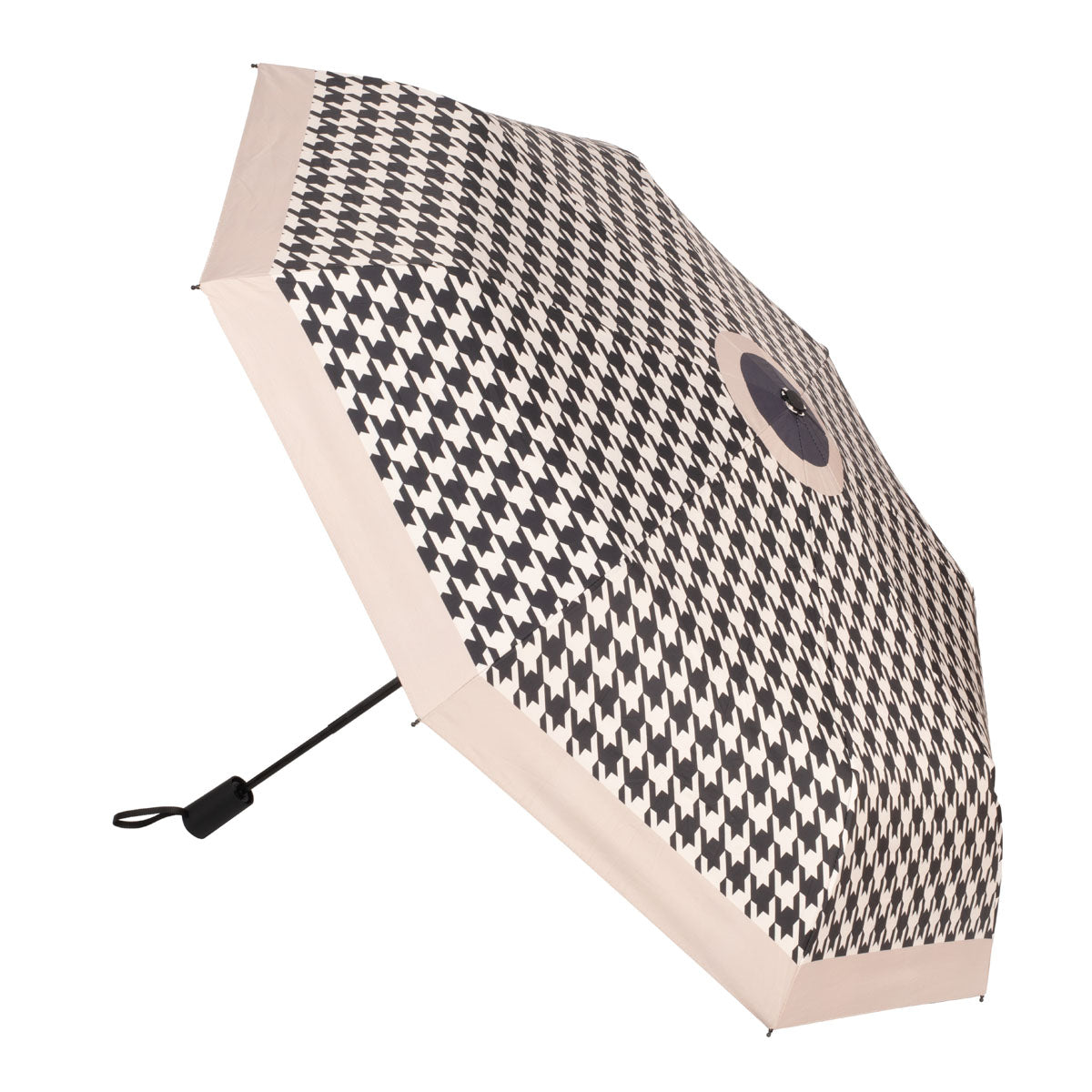 Umbrella - Black Dogtooth Check