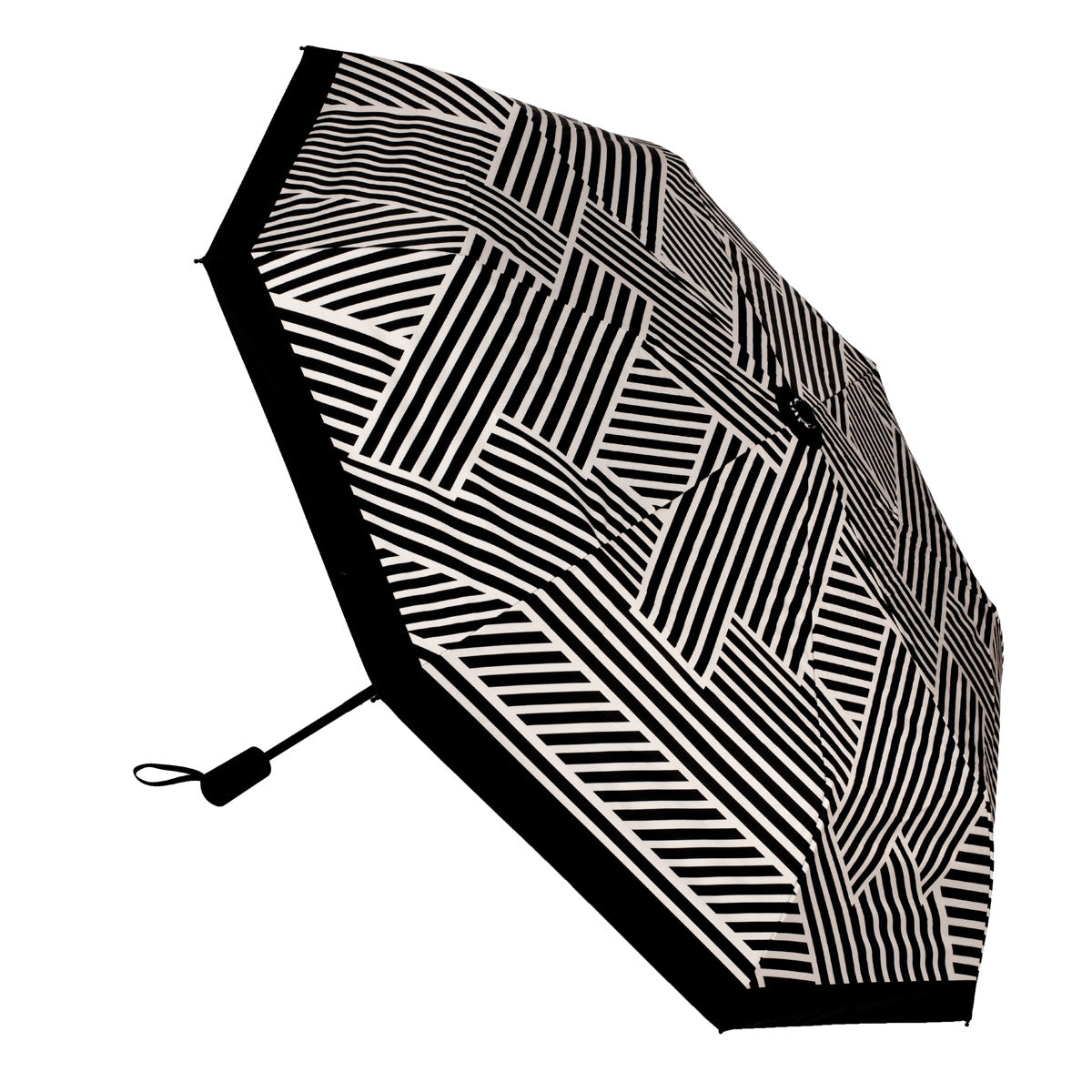 Umbrella - Black + Sand Geometric