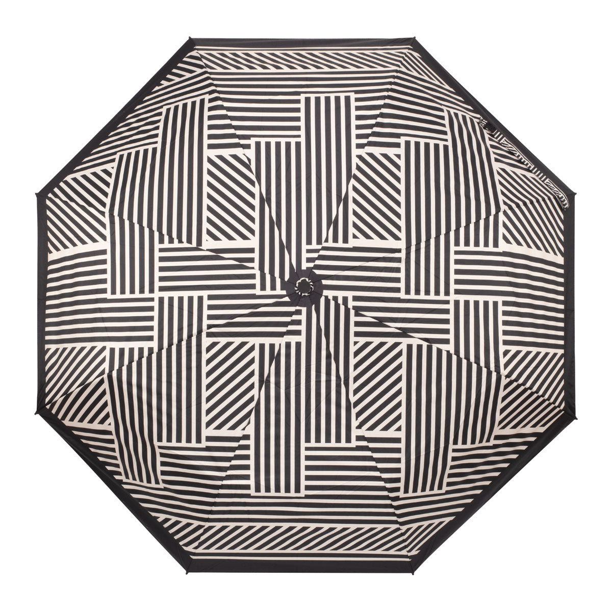 Umbrella - Black + Sand Geometric