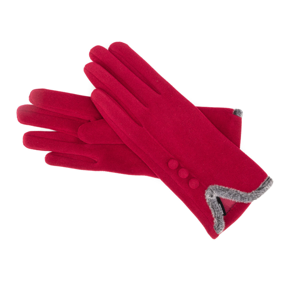 Gloves 3 button - Red
