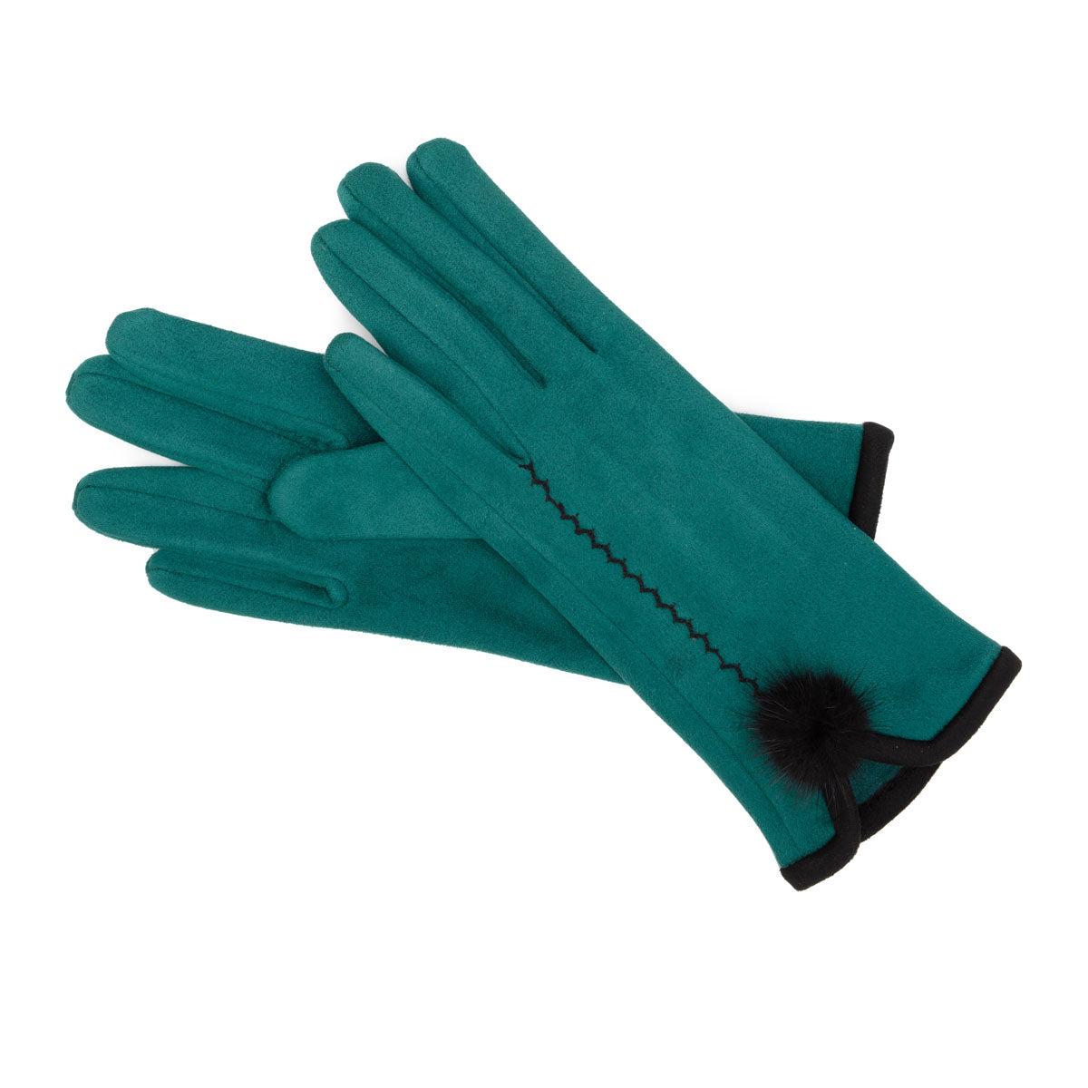 Gloves Pom Pom - Teal