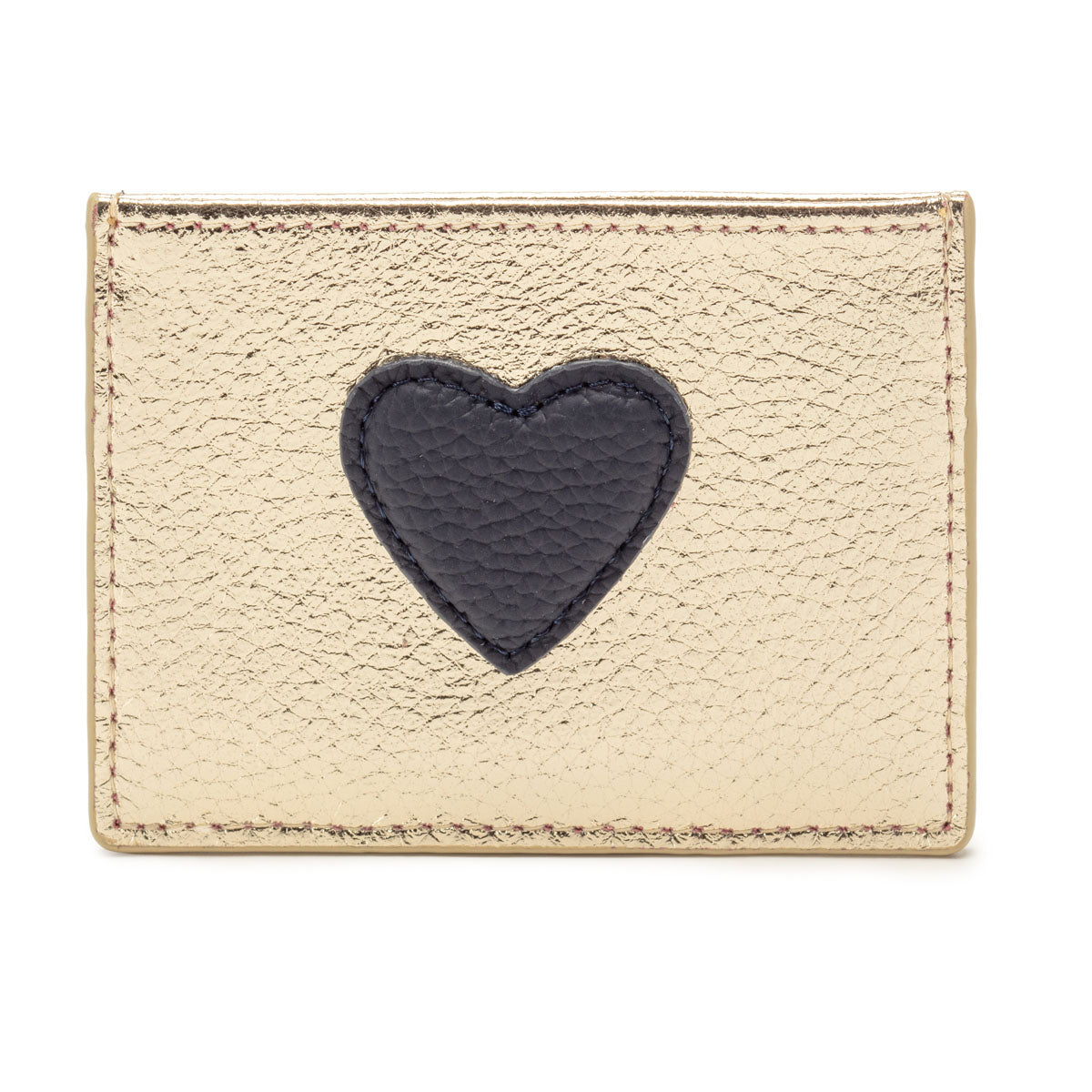 Cardholder Heart Gold-Navy Blue