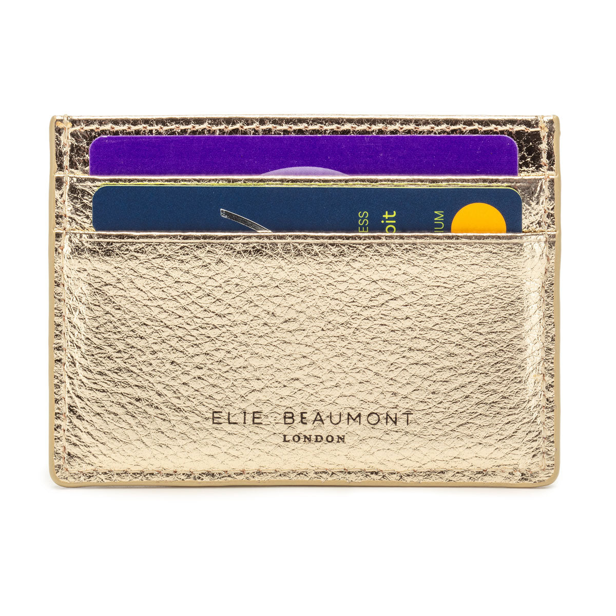 Cardholder Heart Gold-Navy Blue