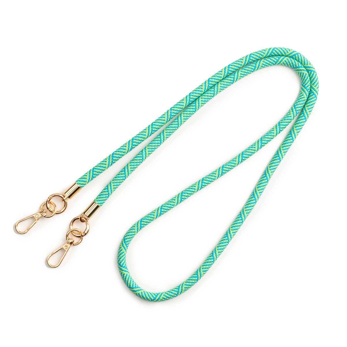 Image of the flat laid Green Inca Lanyard Strap for Women by Elie Beaumont